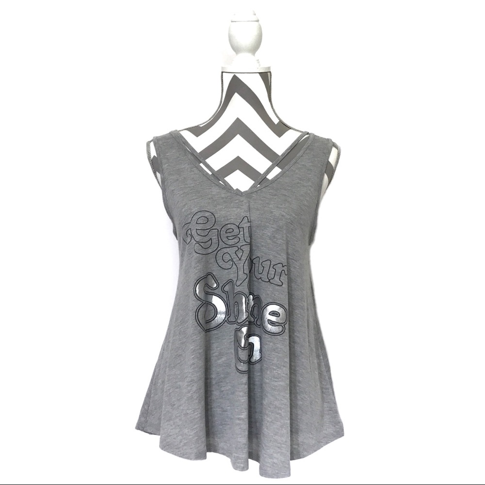 Lyric Culture-“Get Your Shine On” Tank-NWT-Sz Med.